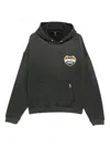 Represent Logo-embroidered Hoodie In Black