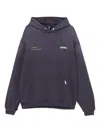 Represent Logo-embroidered Hoodie In Purple