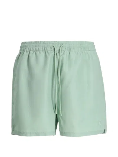 Represent Logo-embroidered Swim Shorts In Green