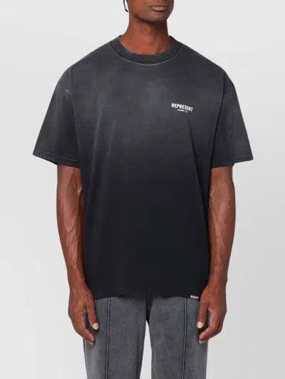 Represent Mens Aged Black Owners Club Logo-print T-shirt Xl In Multi