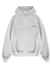 Represent Owners Club Logo Cotton Hoodie In Grey