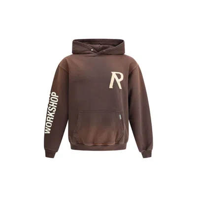 Represent Mens Cedar Initial Oversized Cotton-jersey Hoody Xl In Brown