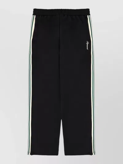 Represent Logo Jogger Shorts Side Stripe Straight Leg In Black