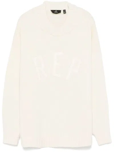 Represent Logo-lettering Sweater In White