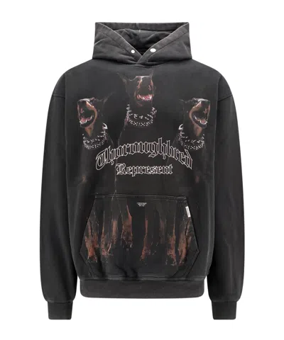 REPRESENT LOGO LOGO HOODED SWEATER