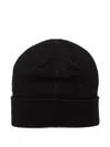 Represent Logo-patch Beanie In Black