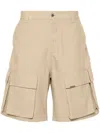 Represent Logo-plaque Cargo Shorts In Neutrals