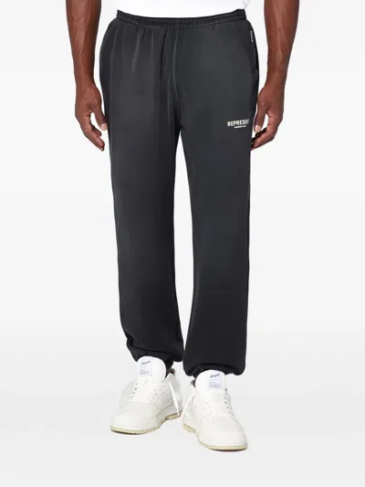 REPRESENT LOGO-PLAQUE TRACK PANTS