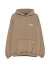 Represent Logo Pocket Hoodie In Brown