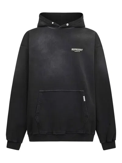 Represent Logo-print Cotton Hoodie