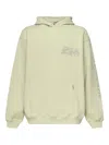 Represent Logo-print Cotton Hoodie In Green
