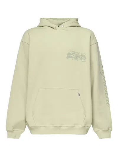 Represent Logo-print Cotton Hoodie In Green
