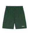 Represent Logo-print Drawstring Running Shorts In Green