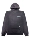 Represent Logo-print Hoodie In Gray