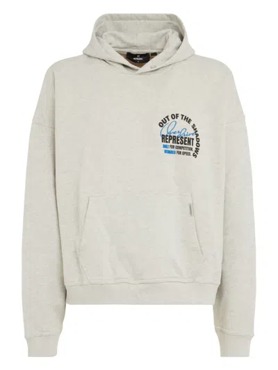 REPRESENT LOGO-PRINT HOODIE