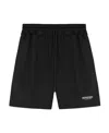 Represent Club Owners Elastic Waistband Back Pockets Shorts In Black