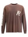 Represent Long Sleeve Jersey With Scotch Effect Logo In Brown