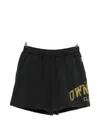 Represent Logo-print Track Shorts In Black