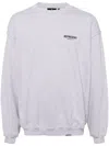 Represent Owners Club Printed Cotton Sweatshirt In Grey