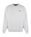 Represent Owners Club Oversize Cotton Sweatshirt In White