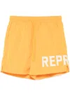 Represent Swim Shorts With Back And Side Pockets In Yellow