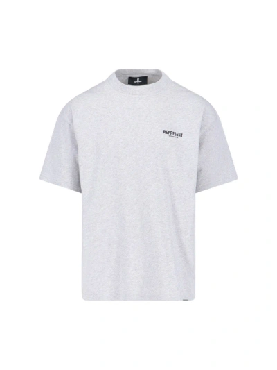 Represent Logo T-shirt In Grey