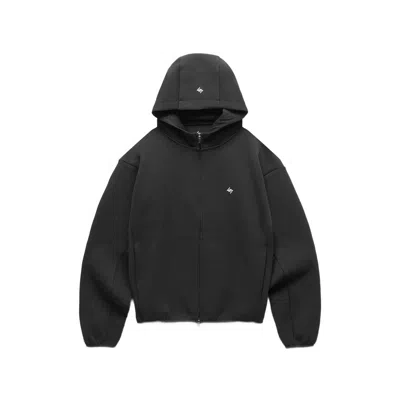 Represent Logo Zip-up Sweatshirt In Black