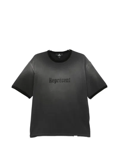 Represent Logo-detail T-shirt In Black