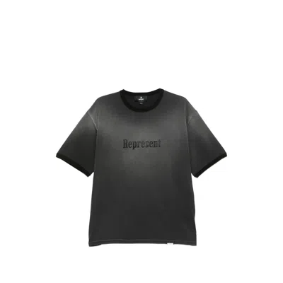 Represent Logo-embroidered Cotton T-shirt In Multi