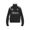 Represent Logo-embroidered Panelled Jacket In Black