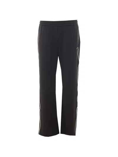Represent Logo-embroidered Track Pants In Black
