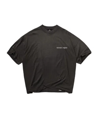 Represent Logo-print Cotton T-shirt In Black