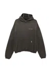 Represent Mens Brand-print Relaxed-fit Cotton Hoody Ash Xs In Grey