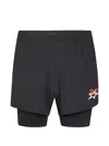 Represent Logo-print Shorts In Black