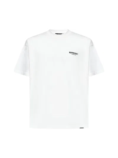 Represent Logo-printed Cotton T-shirt In White