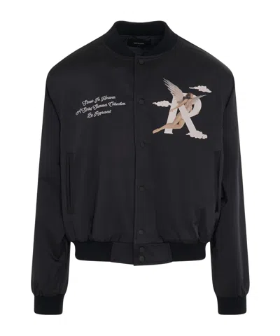 Represent Long Sleeve Casual Jacket In Black