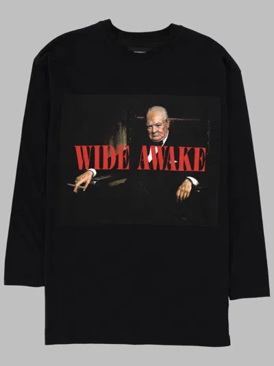 Represent Long Sleeve Churchill T-shirt For Men In Black