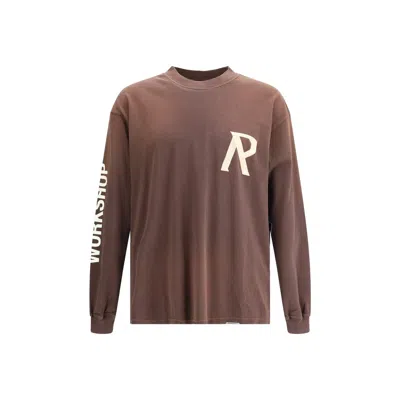 Represent Long Sleeve Jersey With Scotch Effect Logo In Brown