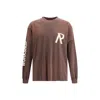 Represent Long Sleeve Jersey With Scotch Effect Logo In Brown