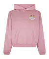 Represent Oversize Distressed Angel Border Graphic Hoodie In Pink