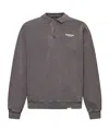 Represent Grey Cotton Polo Shirt Sweatshirt In Black
