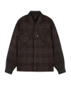 Represent Flannel Shirt Poches Poitrine Broderie Manches Longues In Black