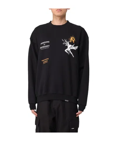 Represent Long-sleeved Sweater In Black