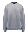 Represent Patron Of The Club Washed Cotton Sweatshirt In Grey