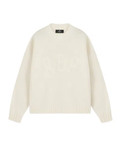 Represent Long-sleeved Sweater In White