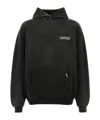 Represent Hooded Sweatshirt With Graphic Print And Pocket In Black