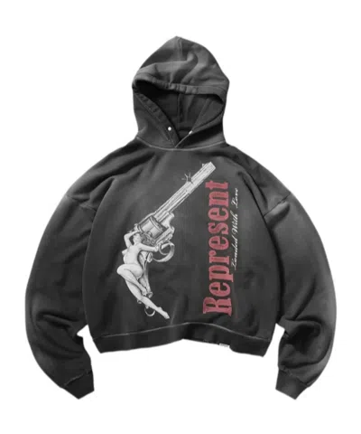 Represent Long-sleeved Hooded Sweatshirt In Multi