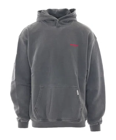 Represent Long-sleeved Hooded Sweatshirt In Gray