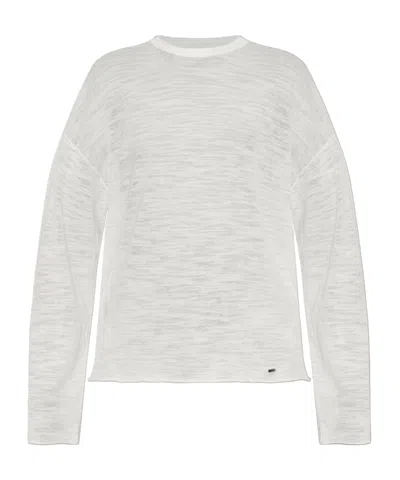 Represent Long-sleeve Cotton T-shirt In White
