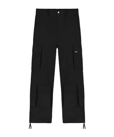 Represent Loose Cargo Pants In Black
